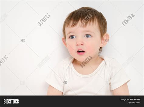 Surprised Baby Looks Image And Photo Free Trial Bigstock