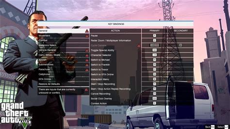 Customize Keyboard Controls In Gta 5 Youtube