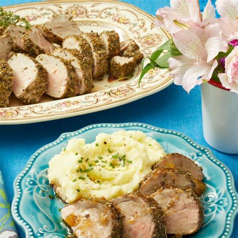 Herb Roasted Pork Tenderloin With Preserves Recipe Pork Tenderloin Recipes Stuffed Pork