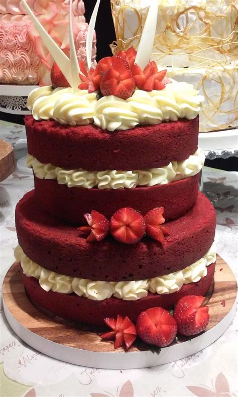 Torta Red Velvet Naked Cake Tortasnakedcake Tortasredvelvet Tortas