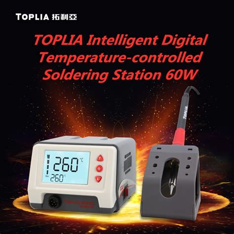 Toplia Intelligent Digital Temperature Controlled Soldering Station 60W