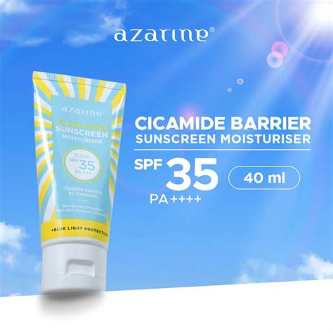 Jual Azarine Cicamide Barrier Sunscreen Moisturiser SPF35 PA LOLOS