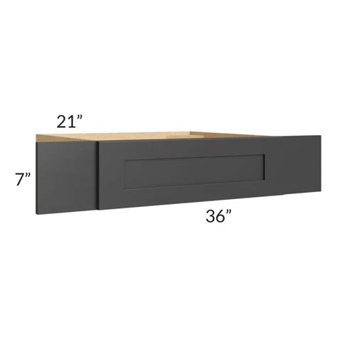 Royal Ebony Shaker 36 Knee Drawer Trimmable To 30 The RTA Store