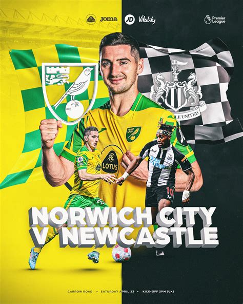 Norwich City FC on Twitter: 🟡 MATCHDAY ⚫️ 🆚 @NUFC 🏟 Carrow Road 🕒 3pm