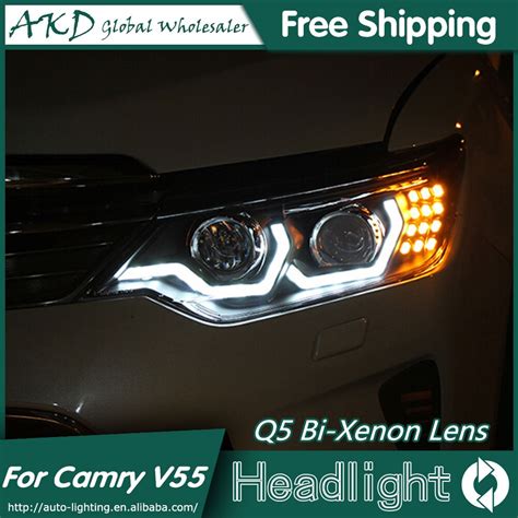 AKD Car Styling Para Luces Delanteras De Toyota Camry New Camry V55 LED