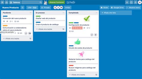 Herramientas colaborativas de gestión de proyectos y tareas Trello