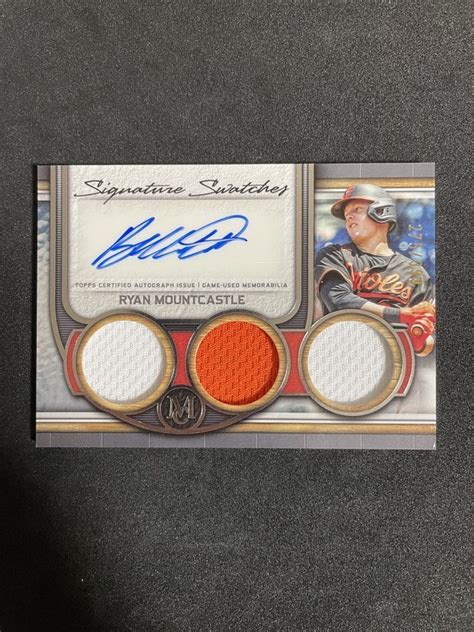 Topps Museum Collection Baseball Ryan Mountcastle Relic Auto