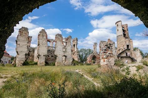 Ruins Of Gothic Fortress And Renaissance Castle Zviretice Bakov Nad