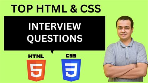 HTML CSS Interview Questions And Answers Top Commonly Asked YouTube