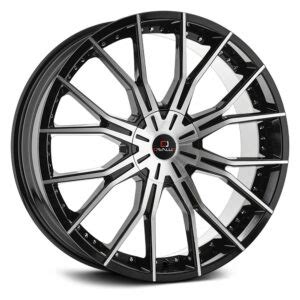 Cavallo Clv Gloss Black Machined Powerhouse Wheels Tires