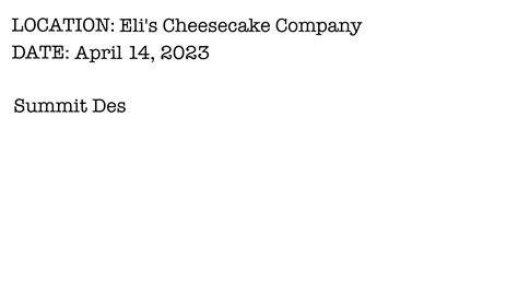 Eli's Cheesecake (@ElisCheesecake) / Twitter