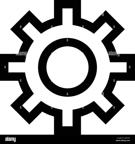 A Simple Gear Icon Settings Editable Vector Stock Vector Image Art