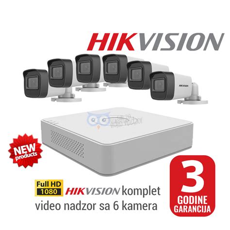 Ultra Full Hd Hikvision Komplet Video Nadzor Sa Kamera Sve Za Video