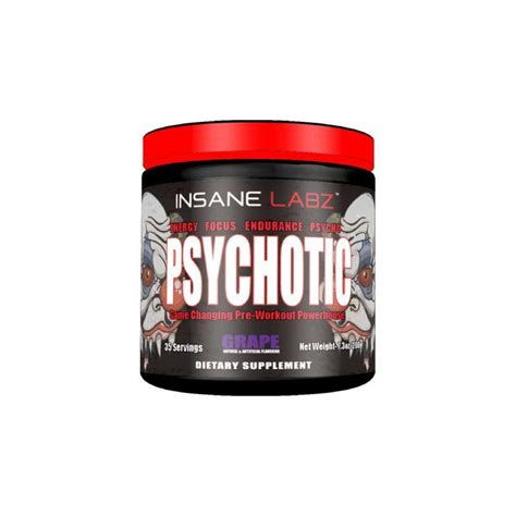 Psychotic Pre Workout By Insane Labz All Flavors 35 Servings