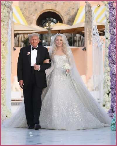 Details on the Wedding Dress of Tiffany Trump From Michael Boulos Nuptials! | VoxDash