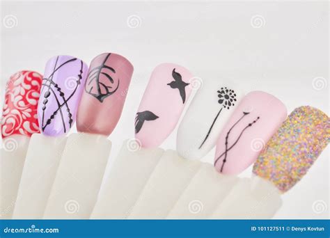 Fashion Nail Art Design For Beauty Salon Stock Image Image Of