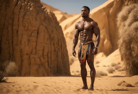 Lexica Full Body Shot Of A Stunningly Handsome African Man In Soft