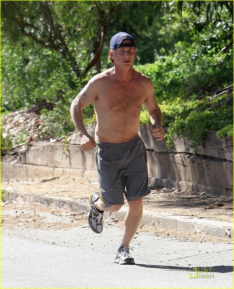 Sean Penn Shirtless Jogging In Malibu Hottest Actors Photo 20769029