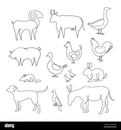 Drawing Four Animals From One Line Art – NBKomputer