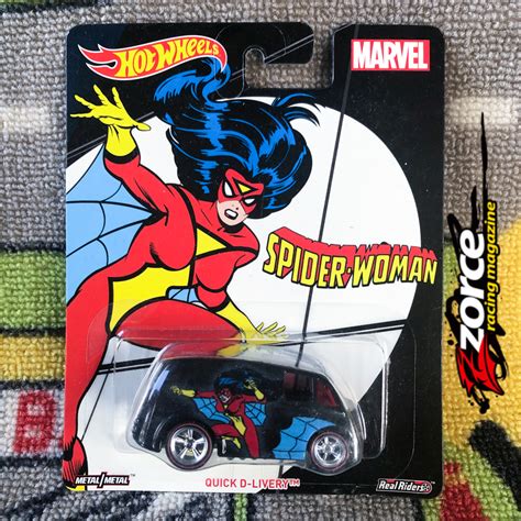 Hot Wheels Premium Marvel Spider Woman Quick D Livery Tootoolbay