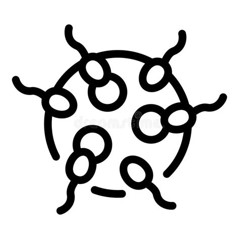 A Black And White Illustration Of A Stylized Virus Perfect For Medical