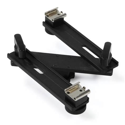 Aliexpress Buy Multiple Angle Dual Hot Shoe Holder For Speedlite Dslr Camera Flash Light