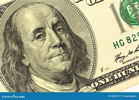 Nota De D Lar Benjamin Franklin Fotografia De Stock Royalty Free