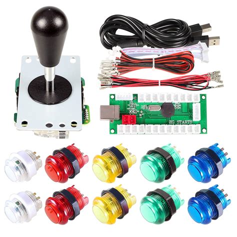 Eg Starts Zero Delay Usb Encoder To Pc Games Blue Joystick X Led