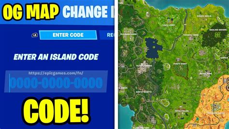 How To Play The Old Og Fortnite Map Og Fortnite Map Code Youtube