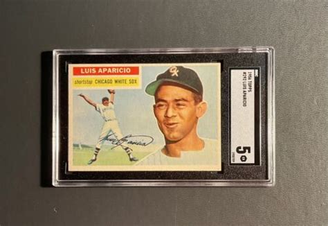 1956 Topps 292 Luis Aparicio White Sox RC Rookie HOF SGC 5 EBay