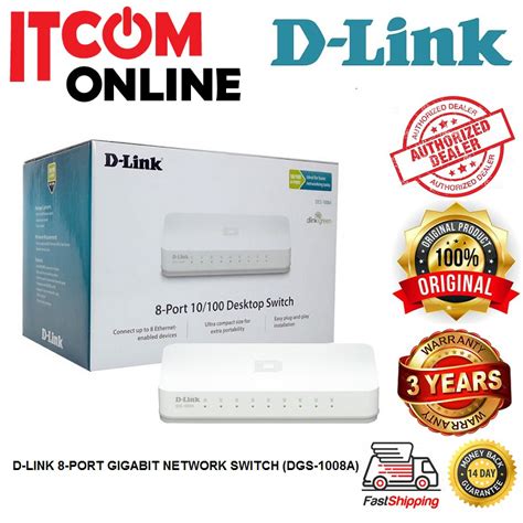 link  port gigabit network switch dgs  shopee malaysia