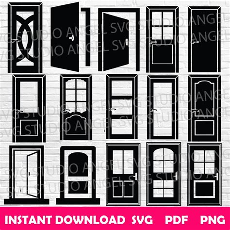 Door Svg Doors Svg Design Door Cricut Svg Bundle Door Clipart Svg Door