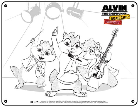 Alvin and the Chipmunks: The Road Chip Activity Sheets - As The Bunny Hops®