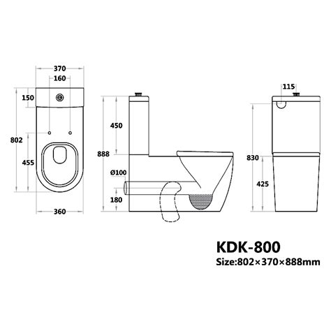 Wall Faced Toilet Suite Kdk002