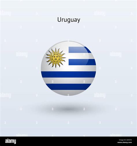 Uruguay Round Flag Vector Illustration Stock Vector Image Art Alamy