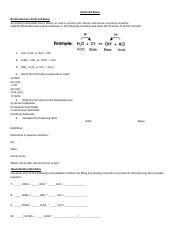 Ch 9 Acid Base Worksheet.docx - Acids And Bases Bronsted-lowry Acids ...