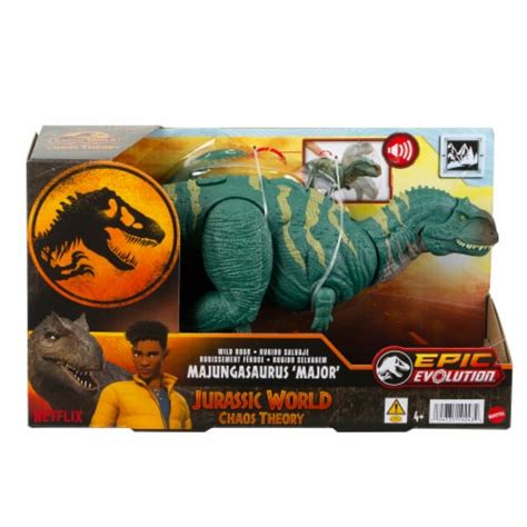 Mattel Jurassic World Wild Roar Majungasaurus Major Dinosaur Figure 1