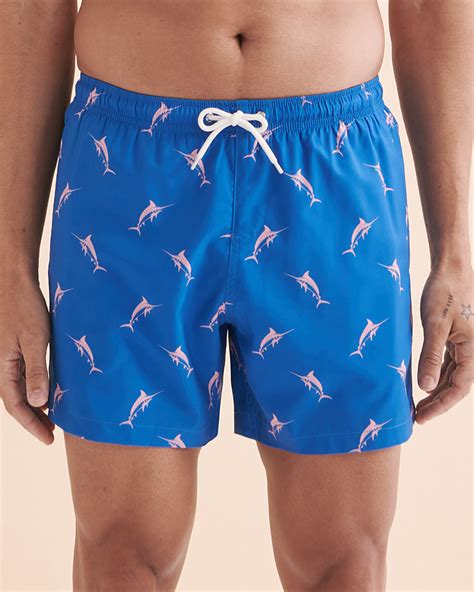 Bermies Blue Marlin Volley Swimsuit Blue Bikini Village