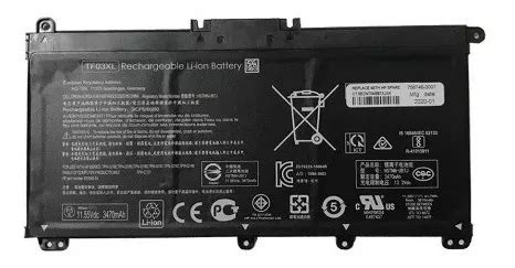 Bateria Original P/ Notebook Hp Part Number Tf03xl 3630 Mah - Escorrega ...
