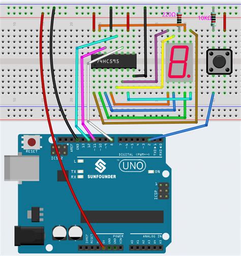 6 2 Elektronischer Würfel SunFounder 3in1 Kit Dokumentation