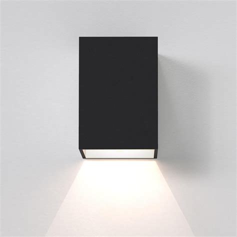 Astro Oslo 100 LED Lampe Murale 3W 3000K Noir 7x10x10cm IP65 Aluminium