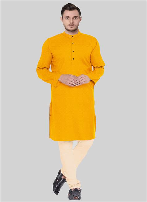 Buy Indian Ethnic Clothing Mehendi Yellow Teen Boys Kurta Pyjamas