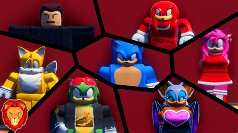 Todos Los Personajes De Sonic La Pelicula En Roblox Pelicula Sonic Roblox Leon Picaron Youtube