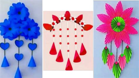 Paper Flower Wall Hanging Paper Wall Hanging Craft Idea A4 Size Sheet