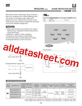 Rhca H U Datasheet Pdf Okaya Electric America Inc