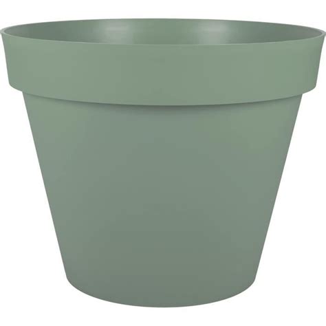 Pot de Fleur Rond Toscane Ø 60 cm Volume 76 L Ø 59 x H 47 cm Vert