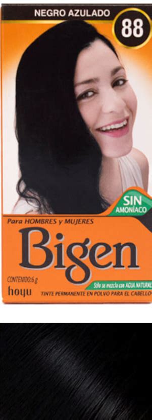 Tinte de cabello para mujer en polvo Bigen México