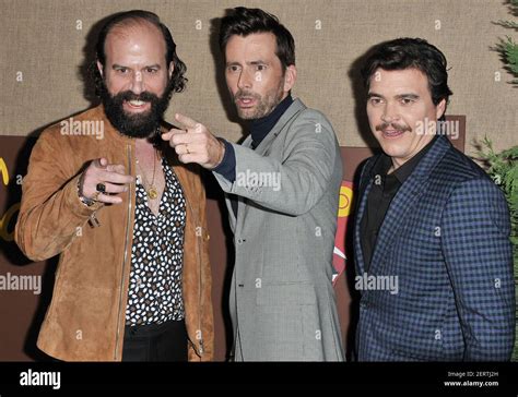 L R Brett Gelman David Tennant And Arturo Del Puerto At Hbos