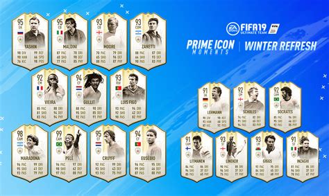 Les Cartes Fut Prime Icônes Moments Sont Disponibles Sur Fifa 19