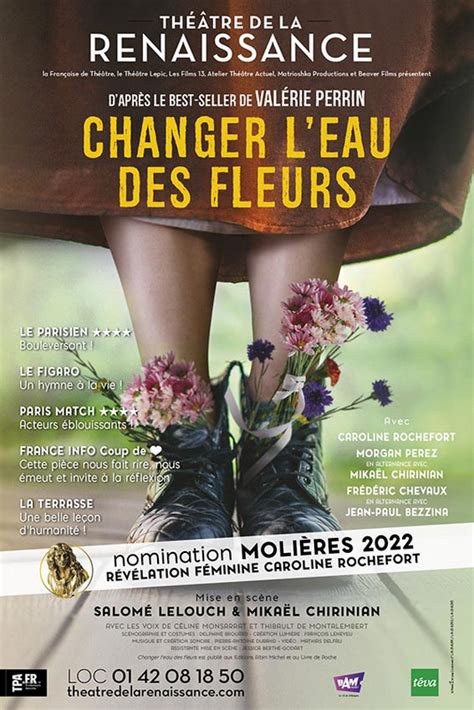 Évènement Changer l eau des fleurs Théâtre de la Renaissance Cultur